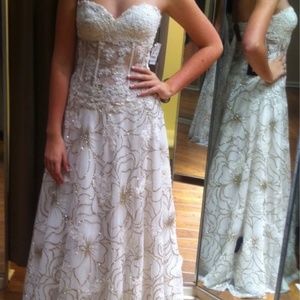 Jovani Gown cream